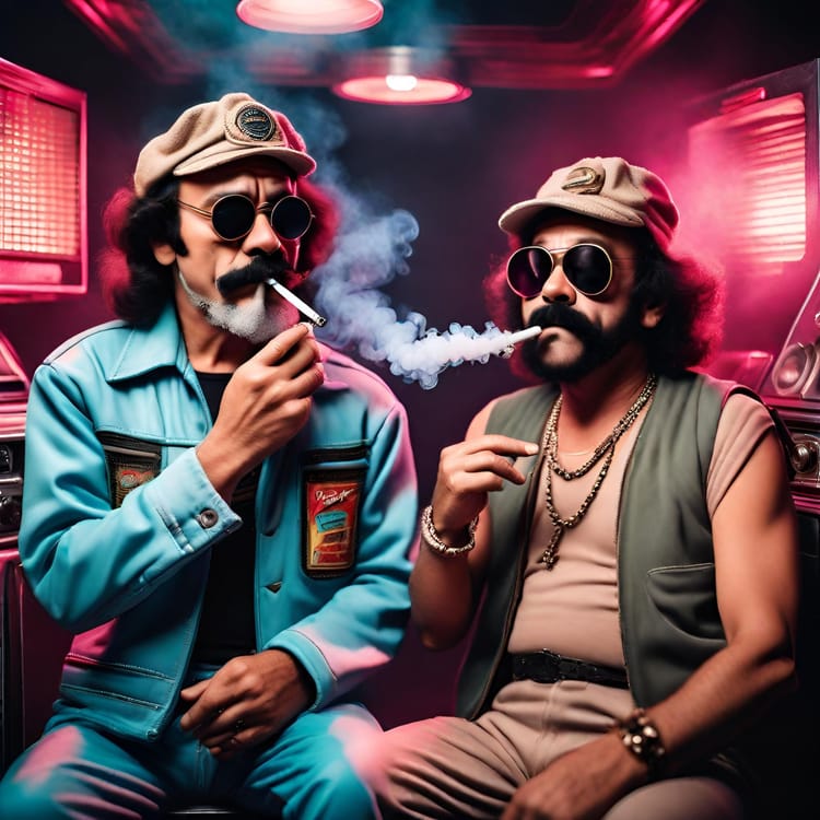 "Unveiling the Smoke Screen: Debunking Cheech and Chong's Cannabis Habits"